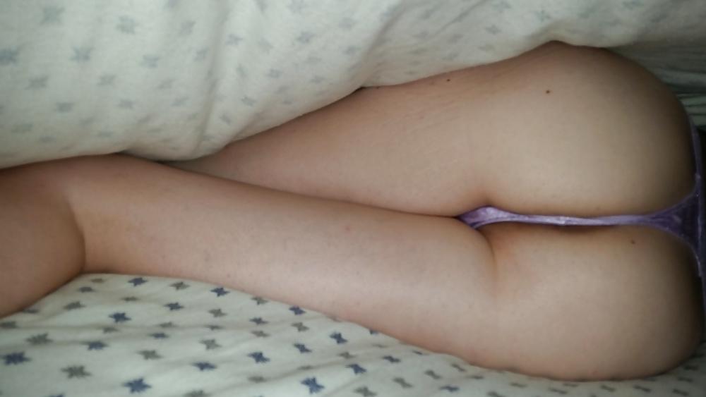 7P My wife in her purple thong mmmm
