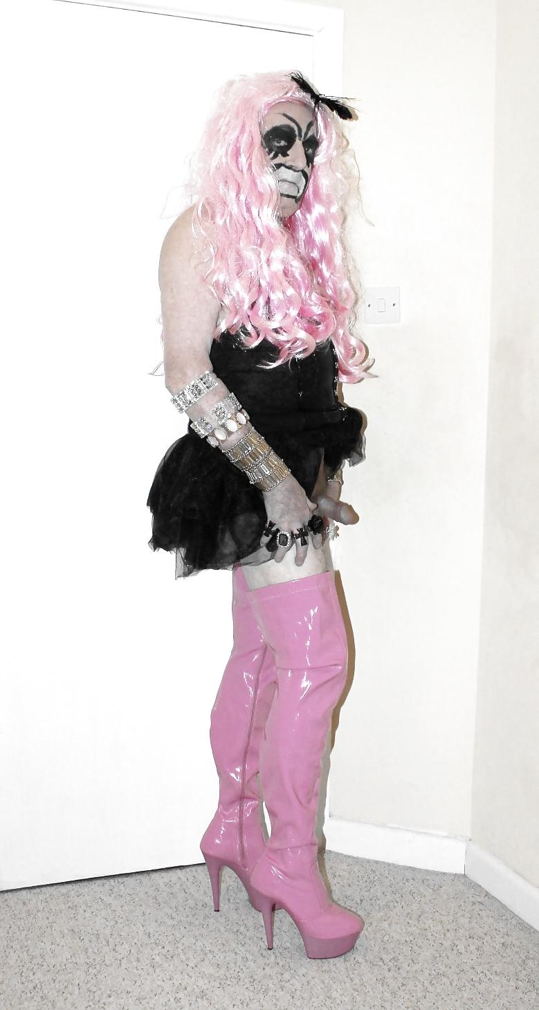 10P Pink haired ballet slut