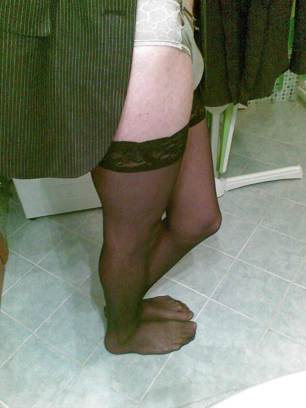 5P Marta: shemale stockings mirror