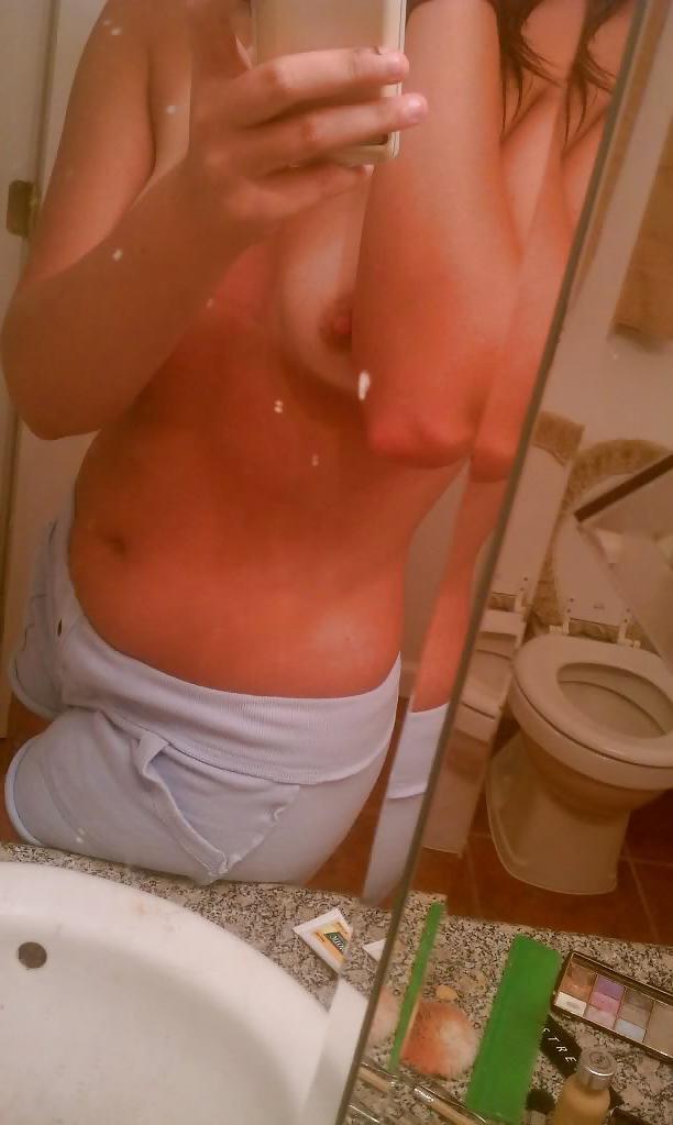 12P In front of the mirror