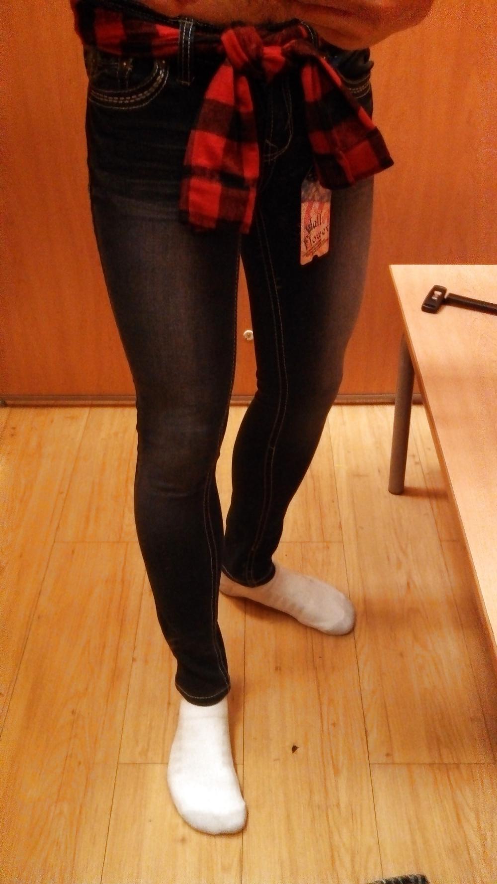 11P More sissy skinny jeans!!