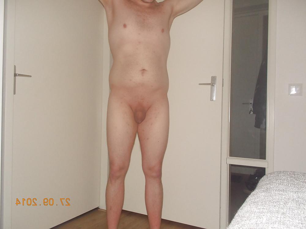 24P Big shaved cock in panties and thong