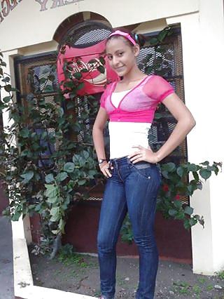 10P Non nude Latin teens in jeans