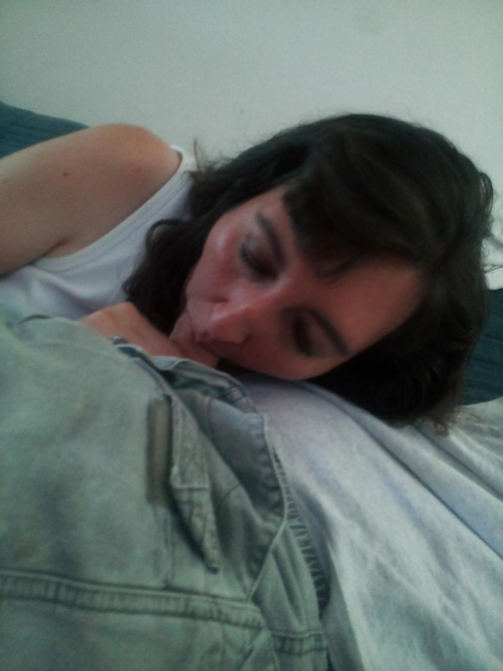 5P My wife giving me head.