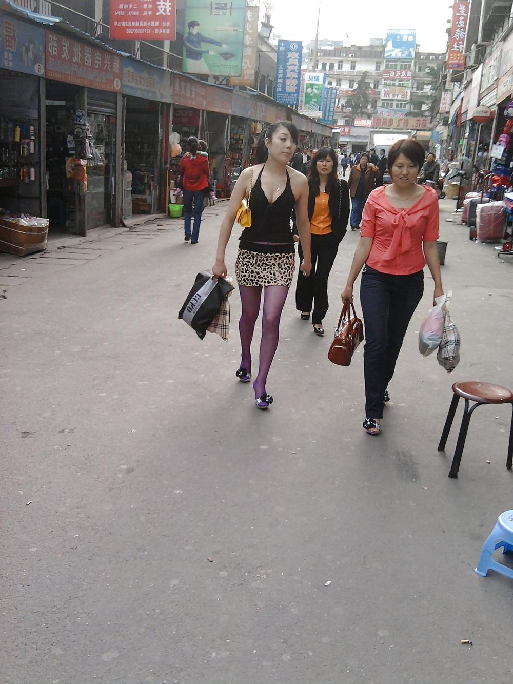 6P Slutty chinese girl in public