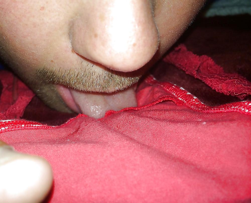7P Licking NOT my older sisters cum stained thong