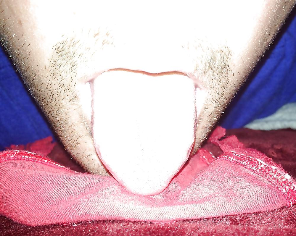 7P Licking NOT my older sisters cum stained thong
