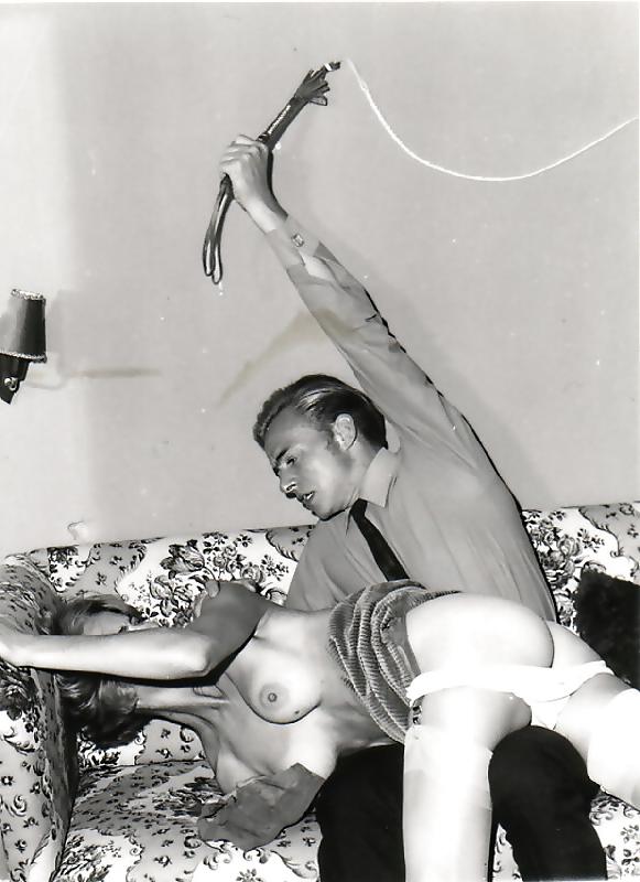 25P Retro punishment- her white panties are coming off.