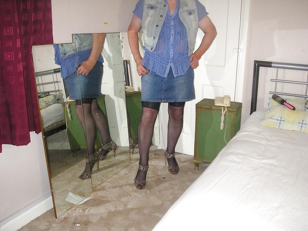 21P Denim Skirt with Denim Jacket