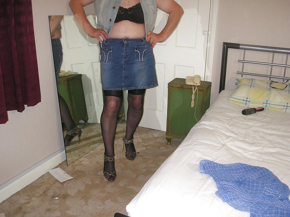 21P Denim Skirt with Denim Jacket