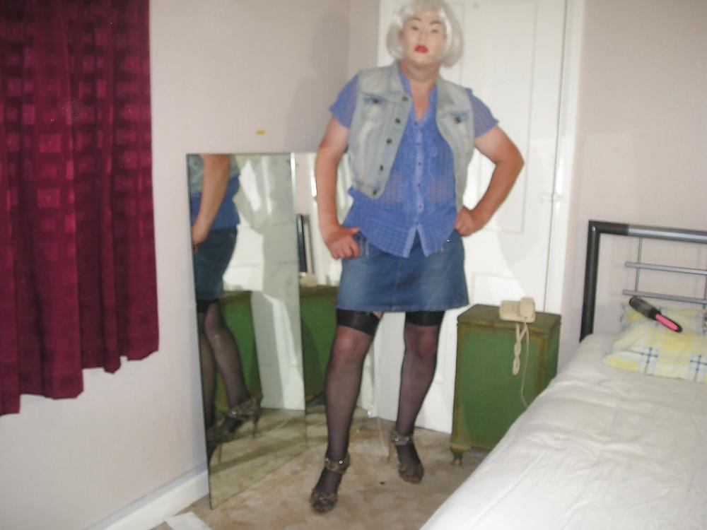 21P Denim Skirt with Denim Jacket