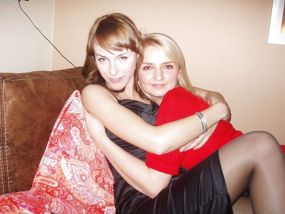 17P Girls Birthday Party, In black shiny pantyhose 