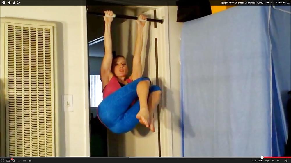6P YouTube Fitness Milf's See Through Pussy and Anus Showing