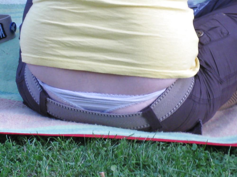 15P My own candid pics voyeur thong and panties public