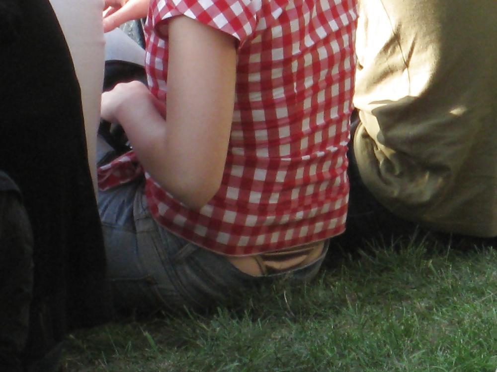 15P My own candid pics voyeur thong and panties public