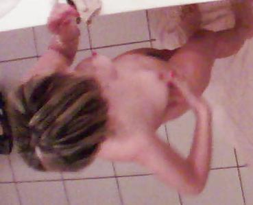 18P Hidden cam - Mature 2 in bathroom