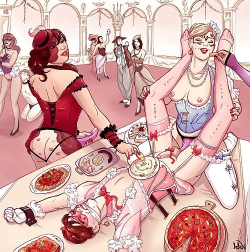 25P Strapon and femdom art