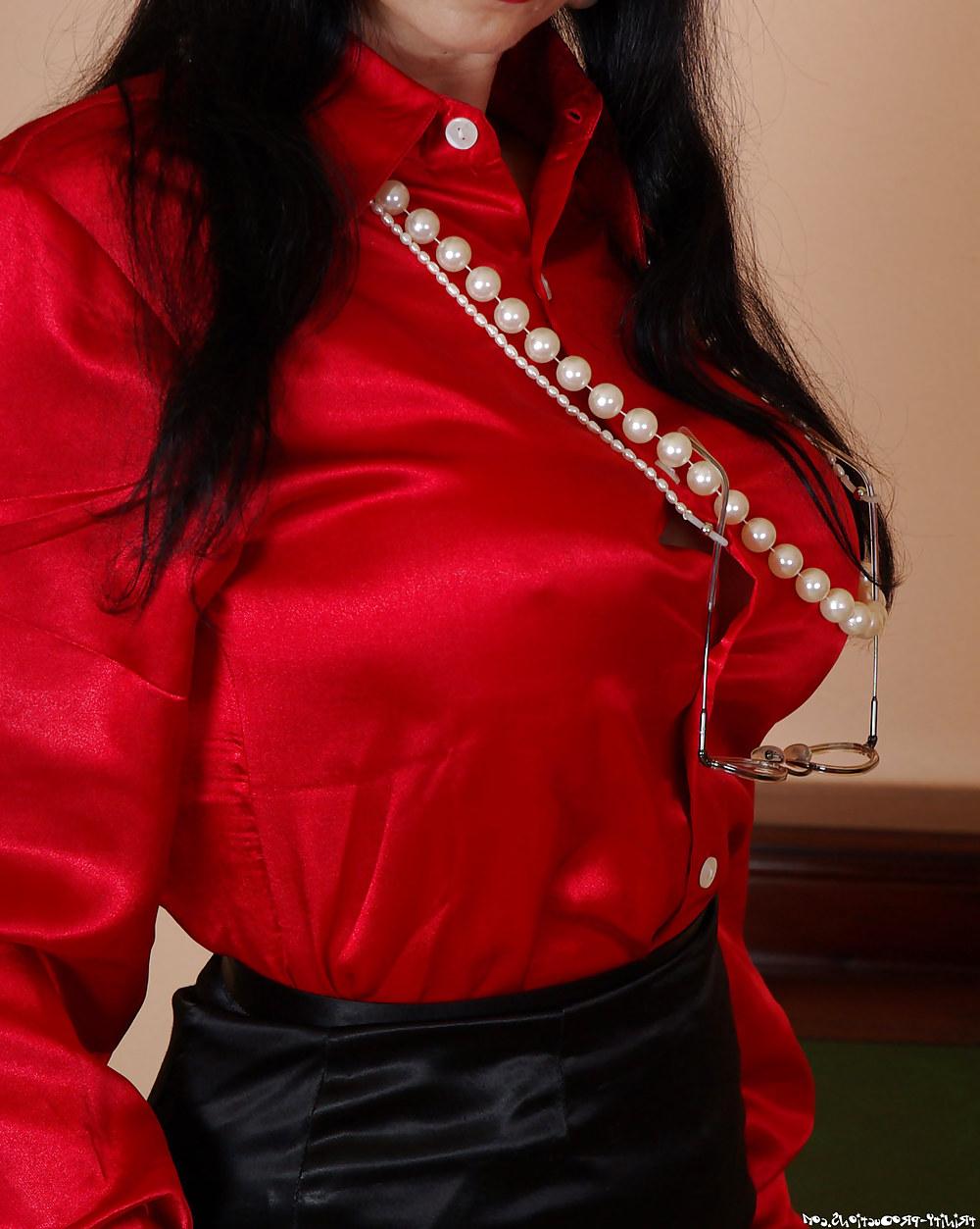 25P Mistress, governess, matron - ruffles, bows, hobble skirts