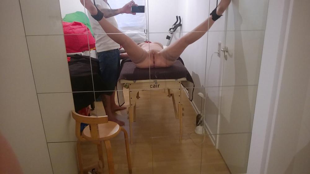 8P Wife on massage table. (vids will come)