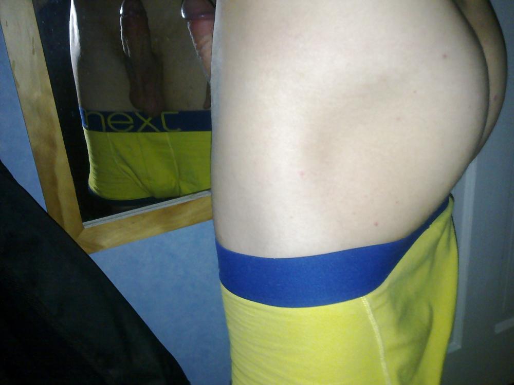 15P Mirror COCK Shots Yellow underwear