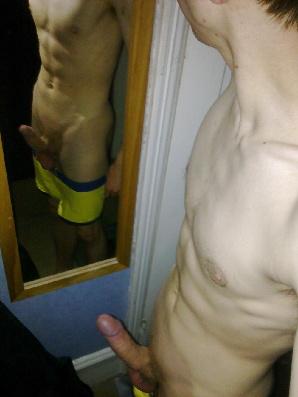 15P Mirror COCK Shots Yellow underwear