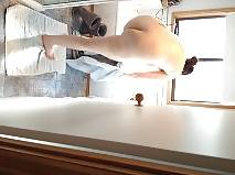 9P Wife caught in the bathroom