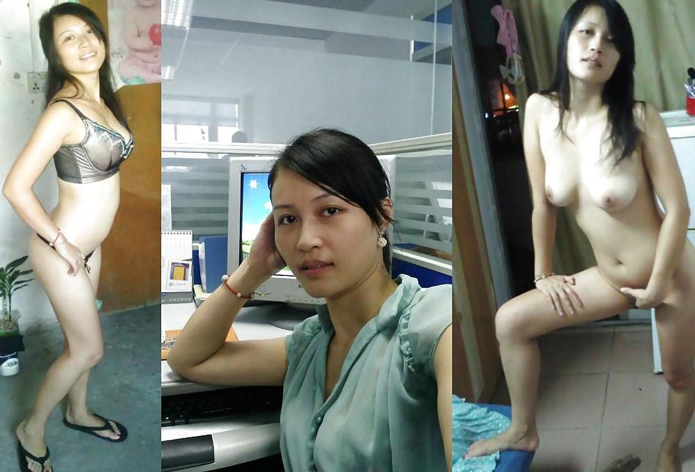 18P Exposed Chinese Slut Wives - Before and After