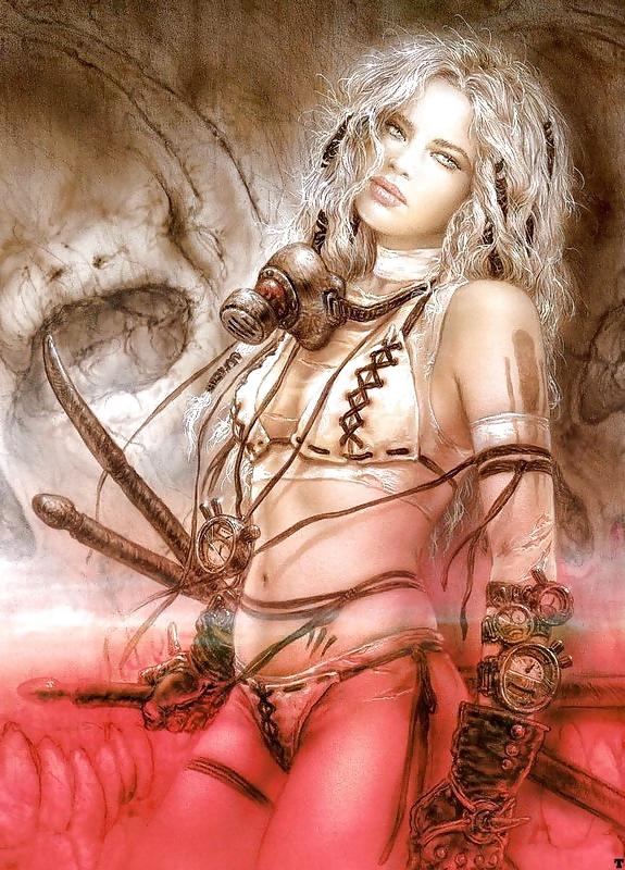 25P Fantasy art women warriors