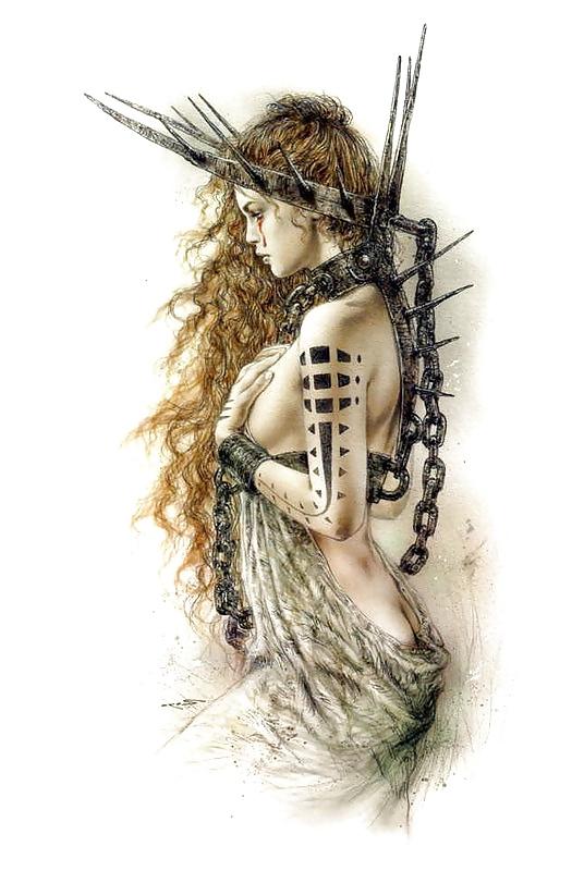 25P Fantasy art women warriors