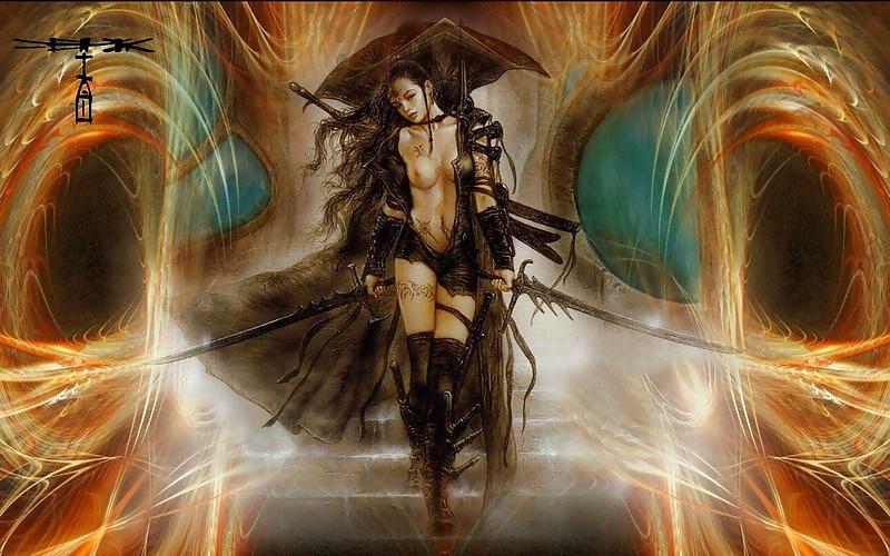 25P Fantasy art women warriors