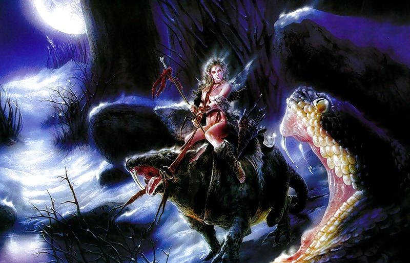25P Fantasy art women warriors