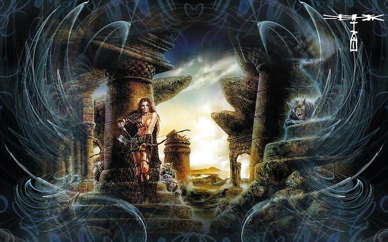 25P Fantasy art women warriors