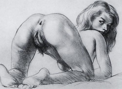 25P Erotic Art -  Drawings - Skizzen - Sketches - Paintings