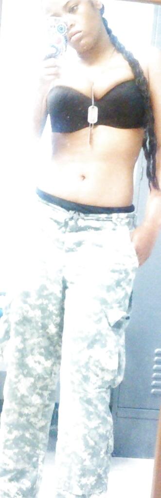 25P Ebony US Army Selfie
