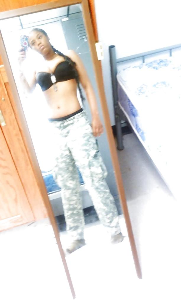 25P Ebony US Army Selfie
