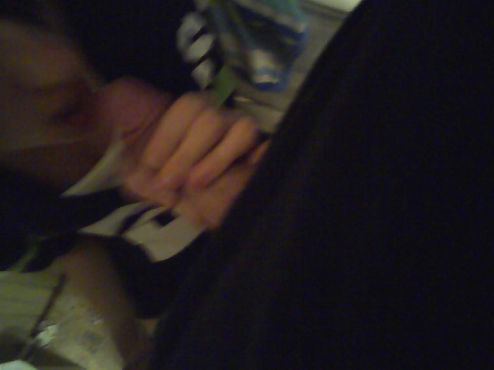 8P My friend's slut wife sucking my dick in a bathroom