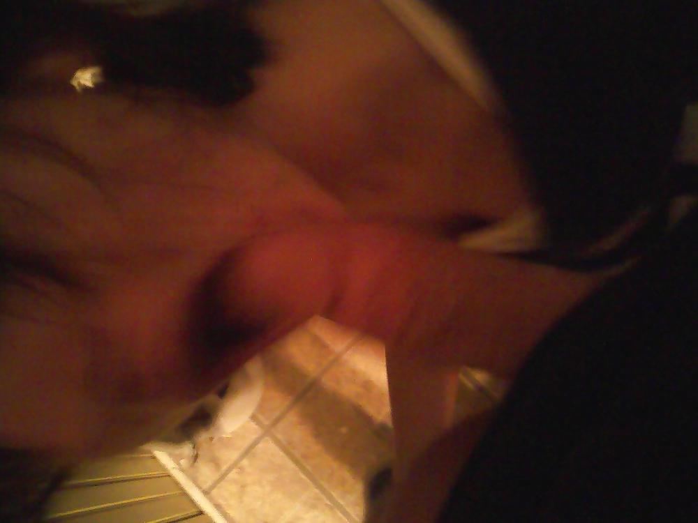 8P My friend's slut wife sucking my dick in a bathroom