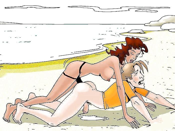 25P Color femdom strapon art work.