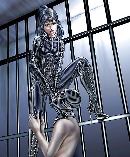 25P Color femdom strapon art work.