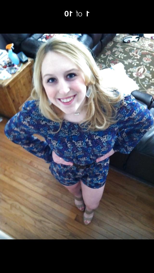 11P Stupid 18Yo blonde Slut Whore showing off pussy and ass 