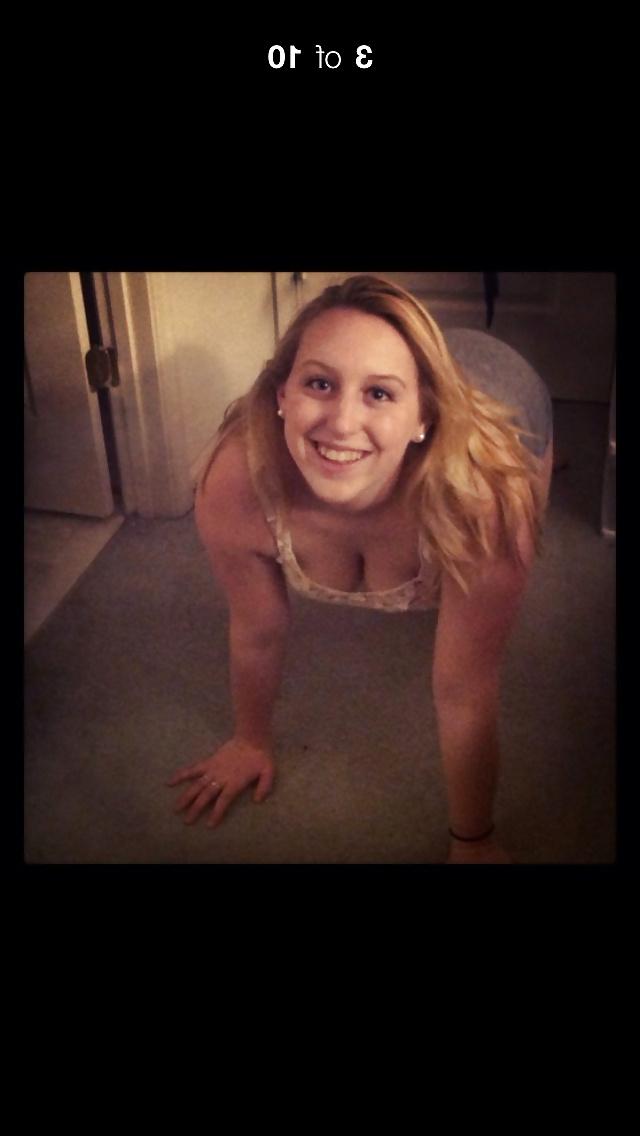 11P Stupid 18Yo blonde Slut Whore showing off pussy and ass 