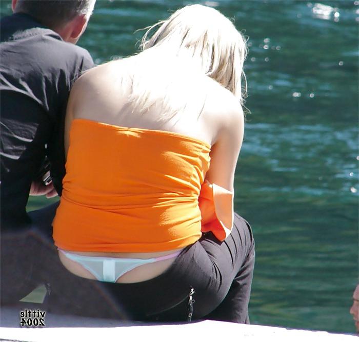 15P Sexy thong peeps
