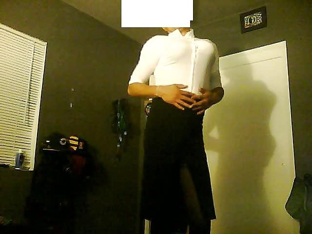 25P Black heels and fat cock