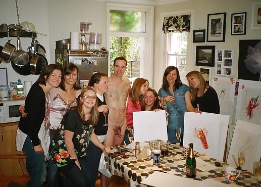 13P Women and cock 6 - More from a real private cfnm art party 