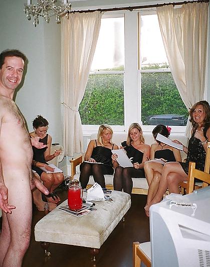 13P Women and cock 6 - More from a real private cfnm art party 