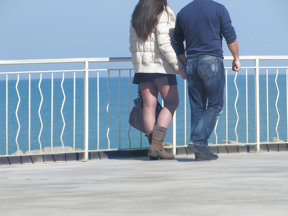 7P Short miniskirt and pantyhose