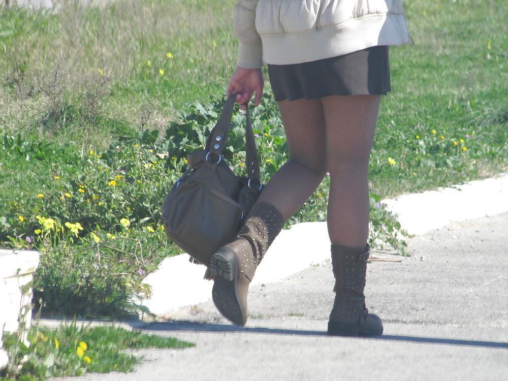 7P Short miniskirt and pantyhose