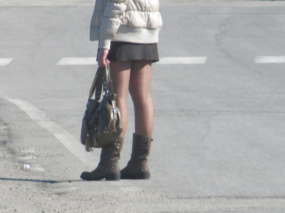 7P Short miniskirt and pantyhose