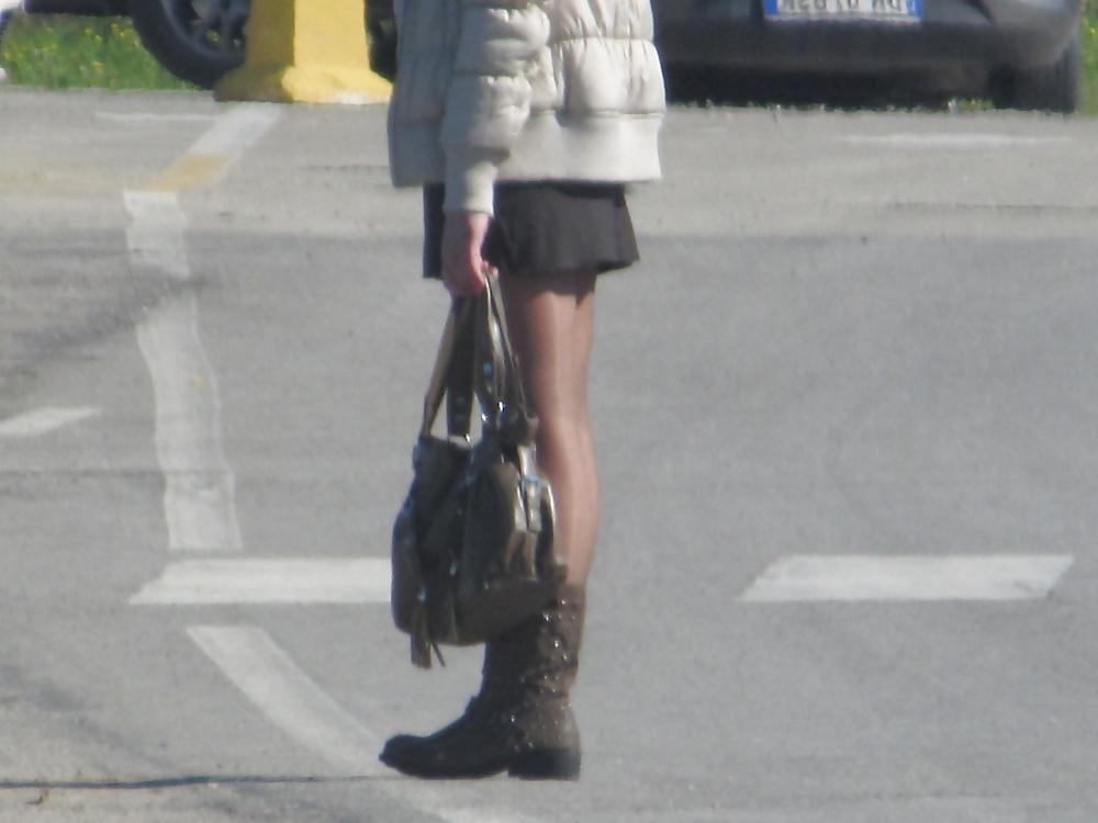 7P Short miniskirt and pantyhose