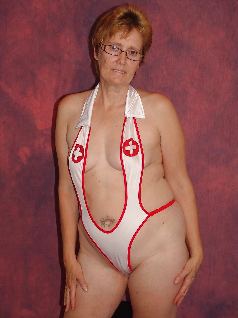 12P MATURE old granny - in panties - tits hairy pussy ass fat